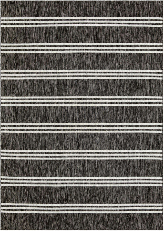 Charcoal 7' 10 x 11' Jill Zarin Outdoor Rectangle Area Rug Weather Resistant for Patio, Deck, Terrace, Balcony, Porch Durable 100% Polypropylene Carpet for Outside for Sale at Rug Engine