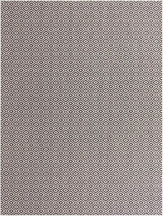 Charcoal Gray 10' x 13' 1 Jill Zarin Outdoor Rectangle Area Rug Weather Resistant for Patio, Deck, Terrace, Balcony, Porch Durable 100% Polypropylene Carpet for Outside for Sale at Rug Engine