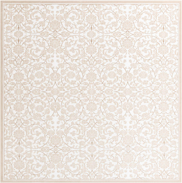 Snow White 10' 8 x 10' 8 Rushmore Square Area Rug 55% Polypropylene & 45% Polyester Durable Quality Carpet for Indoor Home Decorating for Sale at Rug Engine