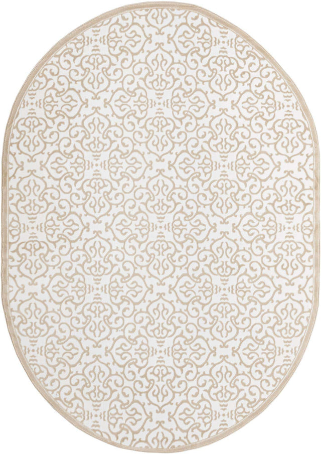Snow White 7' 1 x 10' Rushmore Oval Area Rug 55% Polypropylene & 45% Polyester Durable Quality Carpet for Indoor Home Decorating for Sale at Rug Engine