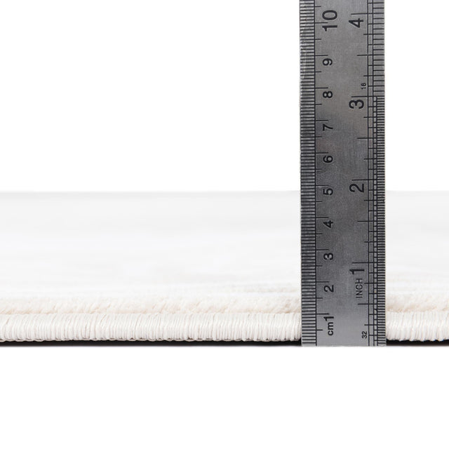 Snow White 7' 10 x 7' 10 Hermitage Octagon Area Rug 55% Polypropylene & 45% Polyester Easy Clean Stain-Resistant Carpet for Living, Office, Dorm Rooms for Sale at Rug Engine