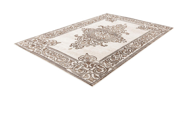 Chocolate Brown 6' x 9' Hermitage Rectangle Area Rug 55% Polypropylene & 45% Polyester Easy Clean Stain-Resistant Carpet for Living, Office, Dorm Rooms for Sale at Rug Engine