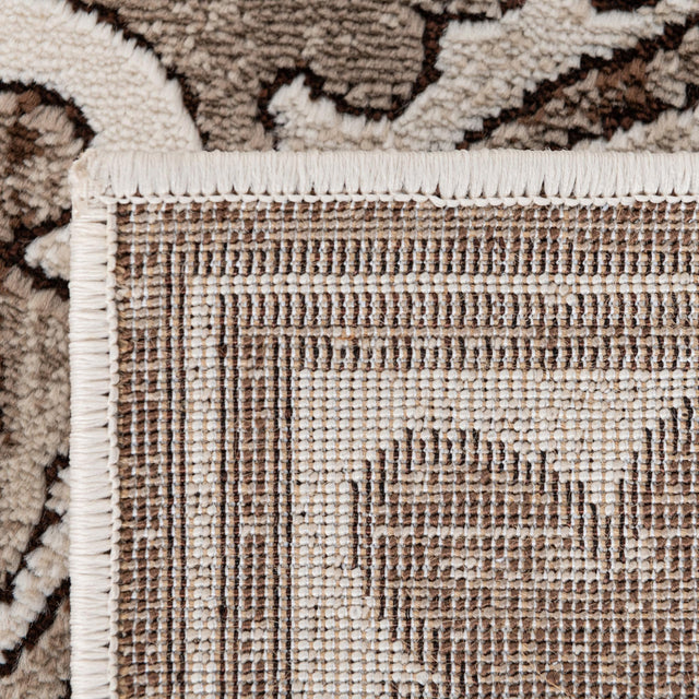 Chocolate Brown 5' 3 x 5' 3 Hermitage Octagon Area Rug 55% Polypropylene & 45% Polyester Easy Clean Stain-Resistant Carpet for Living, Office, Dorm Rooms for Sale at Rug Engine