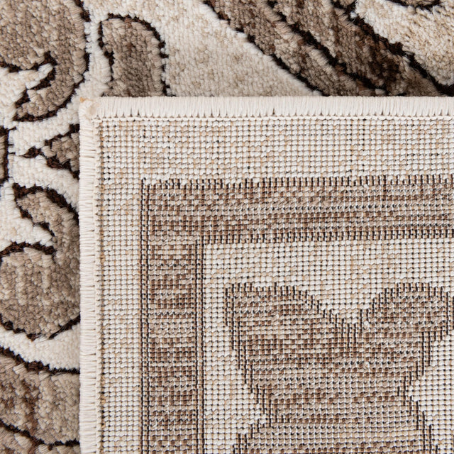 Chocolate Brown 3' 3 x 5' 3 Hermitage Rectangle Area Rug 55% Polypropylene & 45% Polyester Easy Clean Stain-Resistant Carpet for Living, Office, Dorm Rooms for Sale at Rug Engine