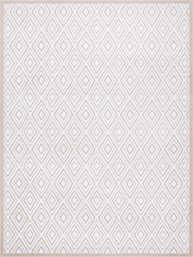 Snow White 10' 8 x 14' Hermitage Rectangle Area Rug 55% Polypropylene & 45% Polyester Easy Clean Stain-Resistant Carpet for Living, Office, Dorm Rooms for Sale at Rug Engine