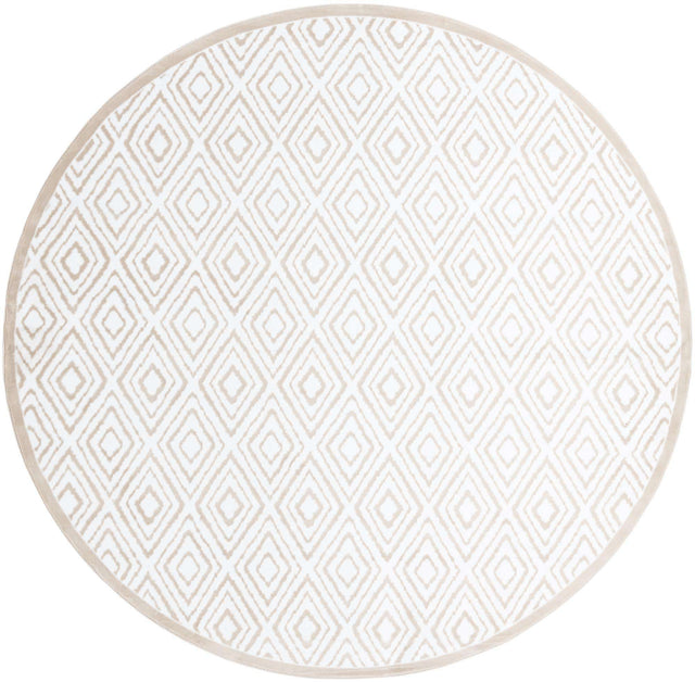 Snow White 10' 8 x 10' 8 Hermitage Round Area Rug 55% Polypropylene & 45% Polyester Easy Clean Stain-Resistant Carpet for Living, Office, Dorm Rooms for Sale at Rug Engine