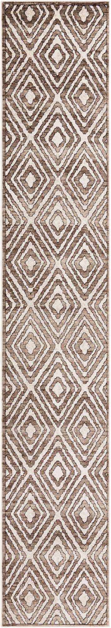 Chocolate Brown 2' 6 x 14' Hermitage Runner Area Rug 55% Polypropylene & 45% Polyester Easy Clean Stain-Resistant Carpet for Living, Office, Dorm Rooms for Sale at Rug Engine