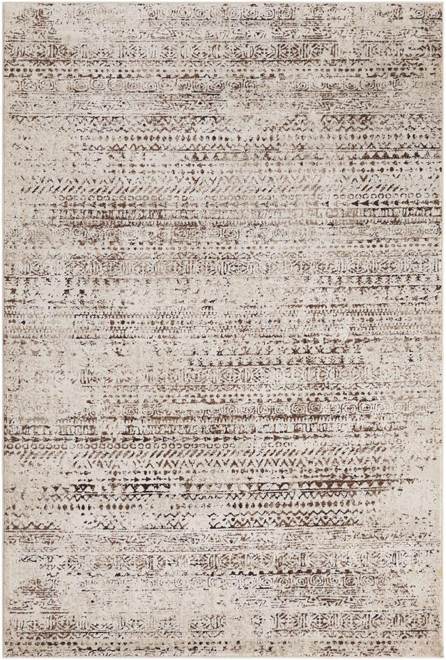 Chocolate Brown 6' x 9' Hermitage Rectangle Area Rug 55% Polypropylene & 45% Polyester Easy Clean Stain-Resistant Carpet for Living, Office, Dorm Rooms for Sale at Rug Engine