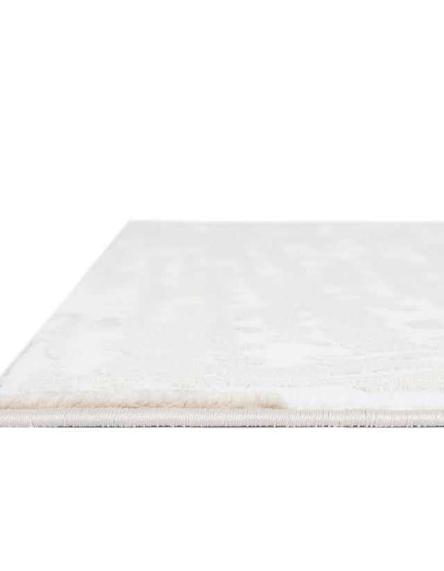 White Bone 5' 3 x 5' 3 Hermitage Octagon Area Rug 55% Polypropylene & 45% Polyester Easy Clean Stain-Resistant Carpet for Living, Office, Dorm Rooms for Sale at Rug Engine
