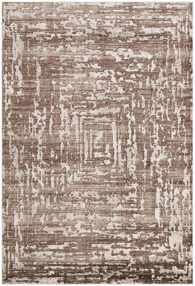 Chocolate Brown 6' x 9' Hermitage Rectangle Area Rug 55% Polypropylene & 45% Polyester Easy Clean Stain-Resistant Carpet for Living, Office, Dorm Rooms for Sale at Rug Engine