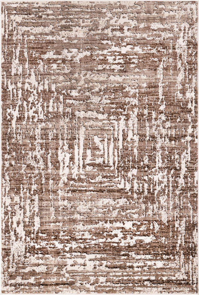 Chocolate Brown 4' x 6' Hermitage Rectangle Area Rug 55% Polypropylene & 45% Polyester Easy Clean Stain-Resistant Carpet for Living, Office, Dorm Rooms for Sale at Rug Engine