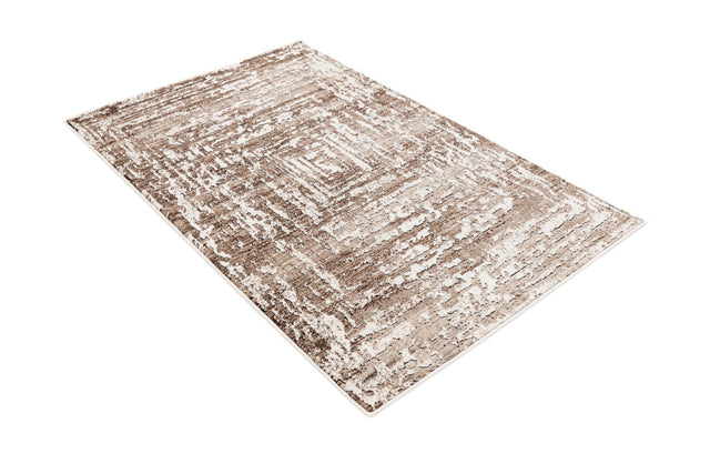 Chocolate Brown 3' 3 x 5' 3 Hermitage Rectangle Area Rug 55% Polypropylene & 45% Polyester Easy Clean Stain-Resistant Carpet for Living, Office, Dorm Rooms for Sale at Rug Engine