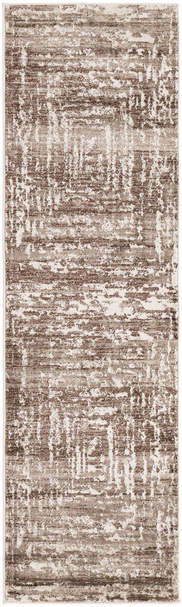 Chocolate Brown 2' x 7' Hermitage Runner Area Rug 55% Polypropylene & 45% Polyester Easy Clean Stain-Resistant Carpet for Living, Office, Dorm Rooms for Sale at Rug Engine