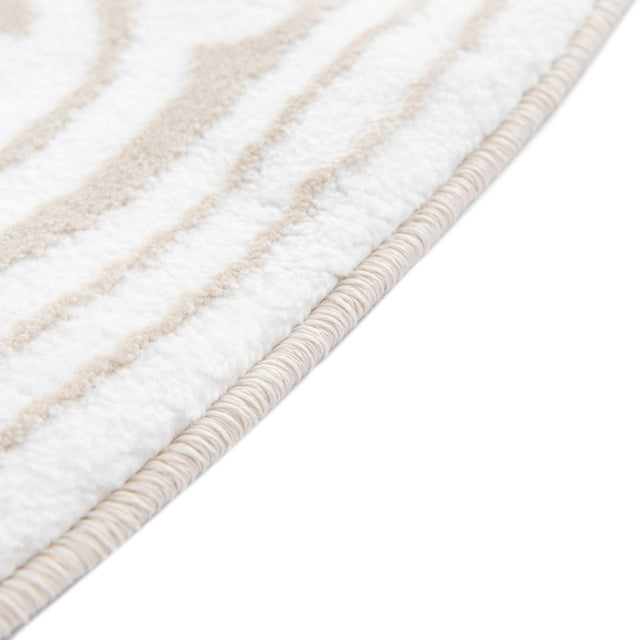 Snow White 7' x 10' Hermitage Oval Area Rug 55% Polypropylene & 45% Polyester Easy Clean Stain-Resistant Carpet for Living, Office, Dorm Rooms for Sale at Rug Engine