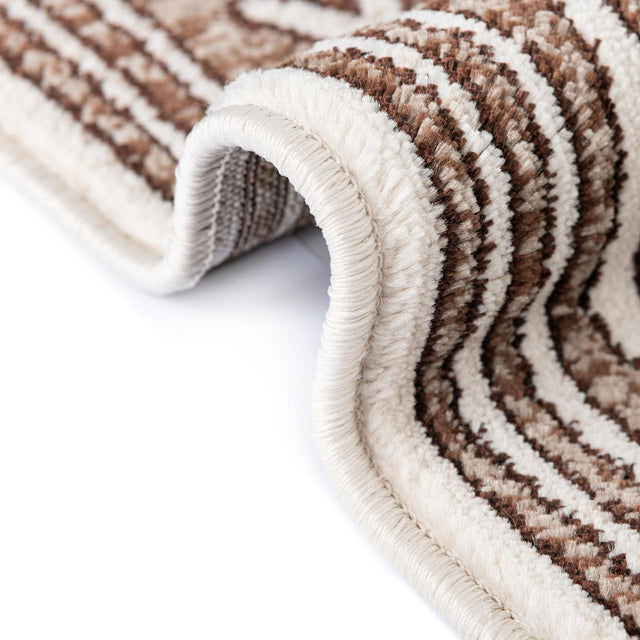 Chocolate Brown 6' x 9' Hermitage Rectangle Area Rug 55% Polypropylene & 45% Polyester Easy Clean Stain-Resistant Carpet for Living, Office, Dorm Rooms for Sale at Rug Engine