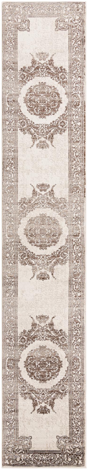 Chocolate Brown 2' 6 x 14' Hermitage Runner Area Rug 55% Polypropylene & 45% Polyester Easy Clean Stain-Resistant Carpet for Living, Office, Dorm Rooms for Sale at Rug Engine
