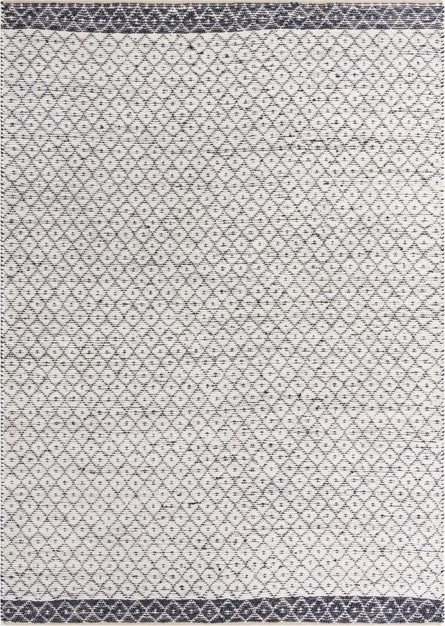 Ivory 10' x 14' 1 Chindi Trellis Rectangle Area Rug Natural Eco-Friendly Cotton Geometric Pattern Carpet for Living Dining Room Office Bedrooms for Sale at Rug Engine