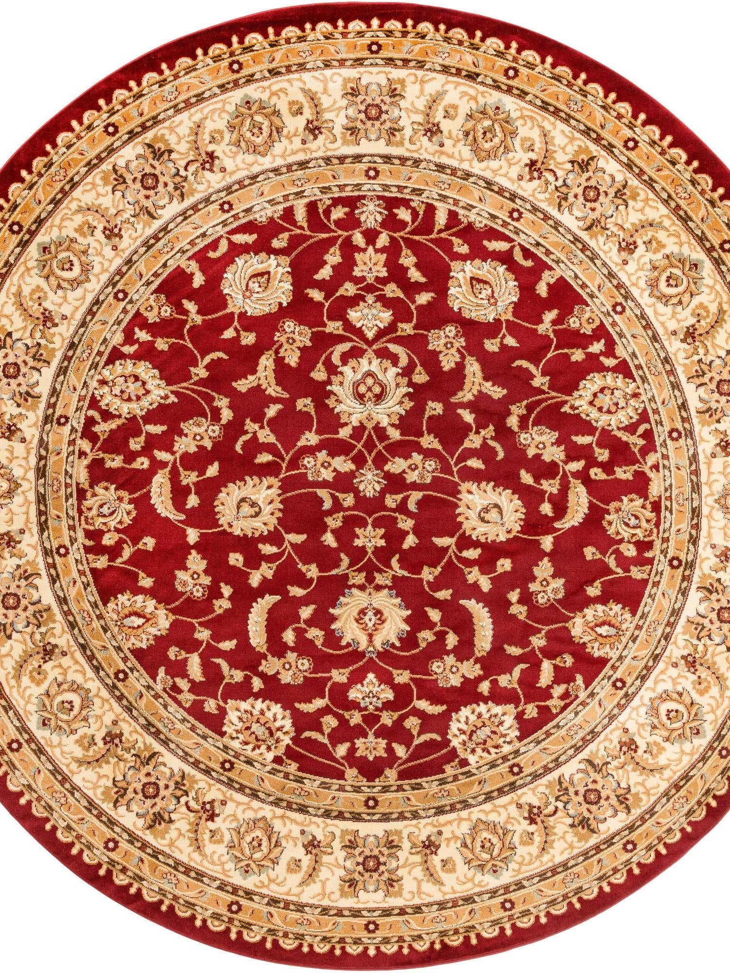 Red 10' x 10' Voyage Round Area Rug
