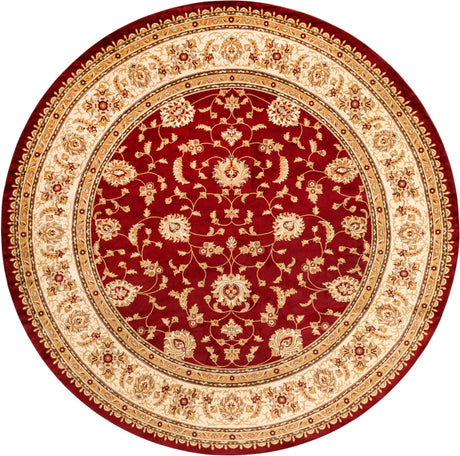 Red 13' 1 x 13' 1 Voyage Round Area Rug