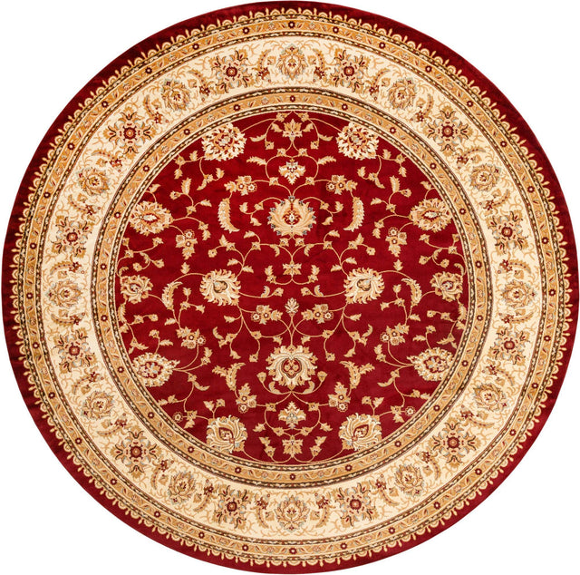 Red 13' 1 x 13' 1 Voyage Round Area Rug