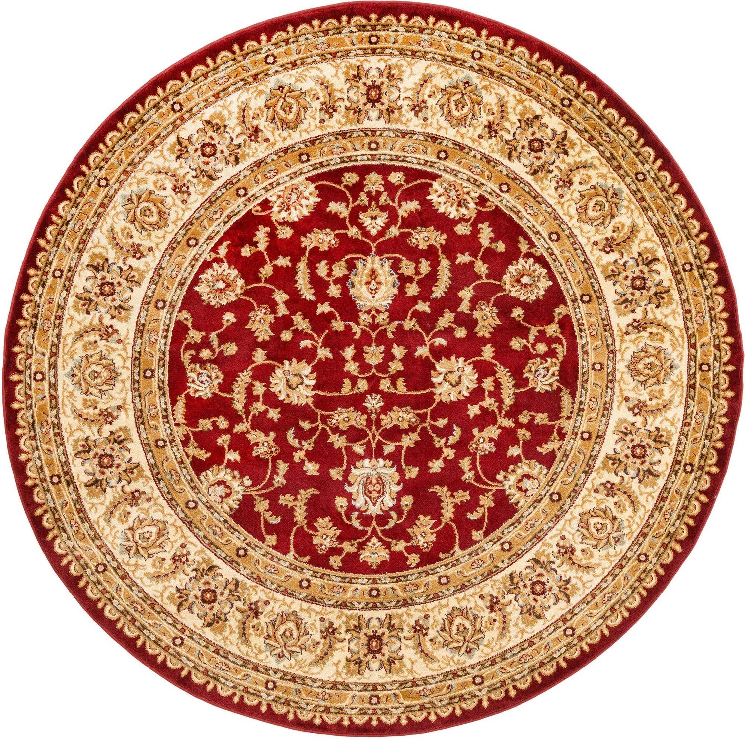Red 7' 1 x 7' 1 Voyage Round Area Rug