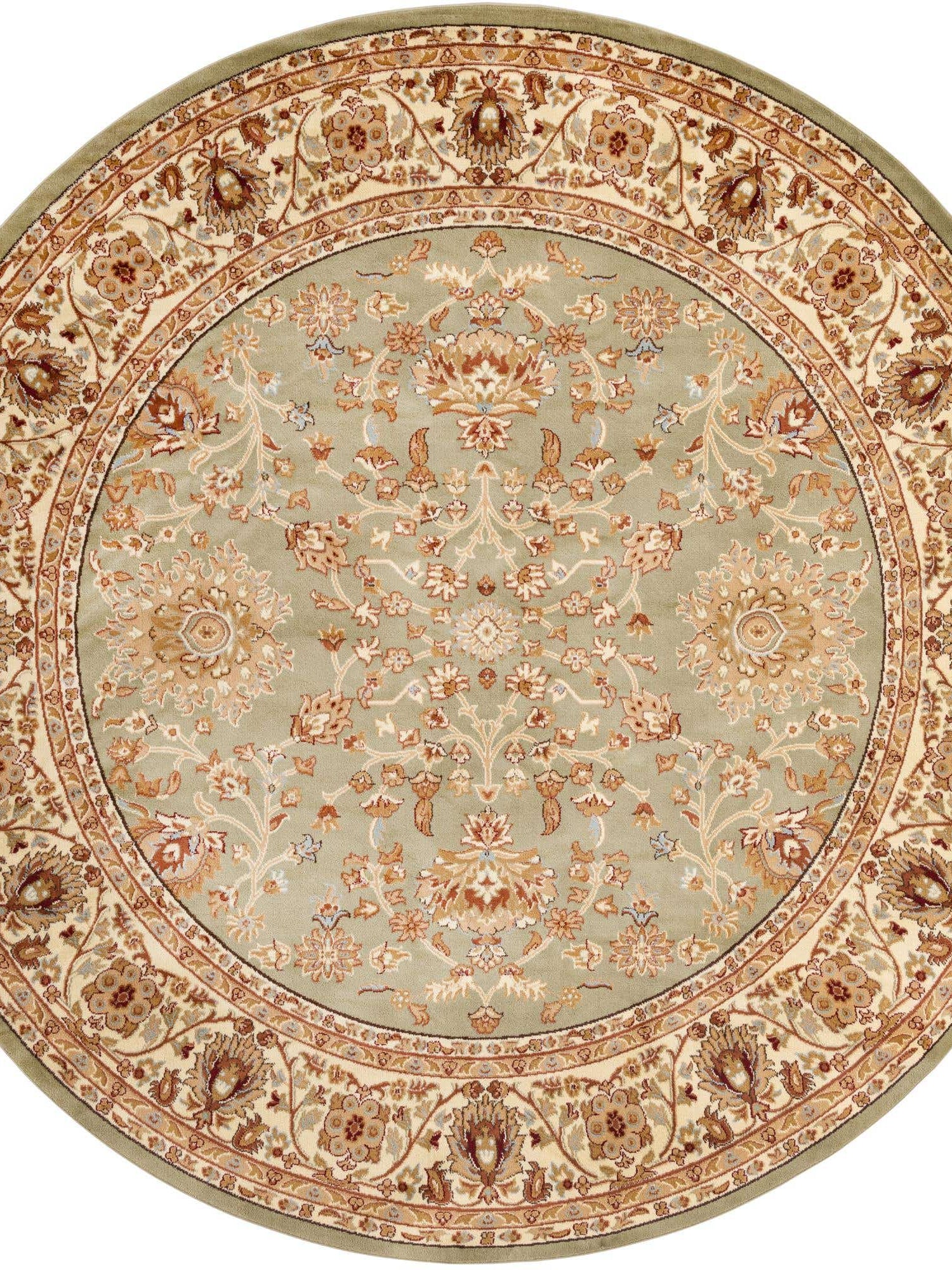 Light Green 10' x 10' Voyage Round Area Rug