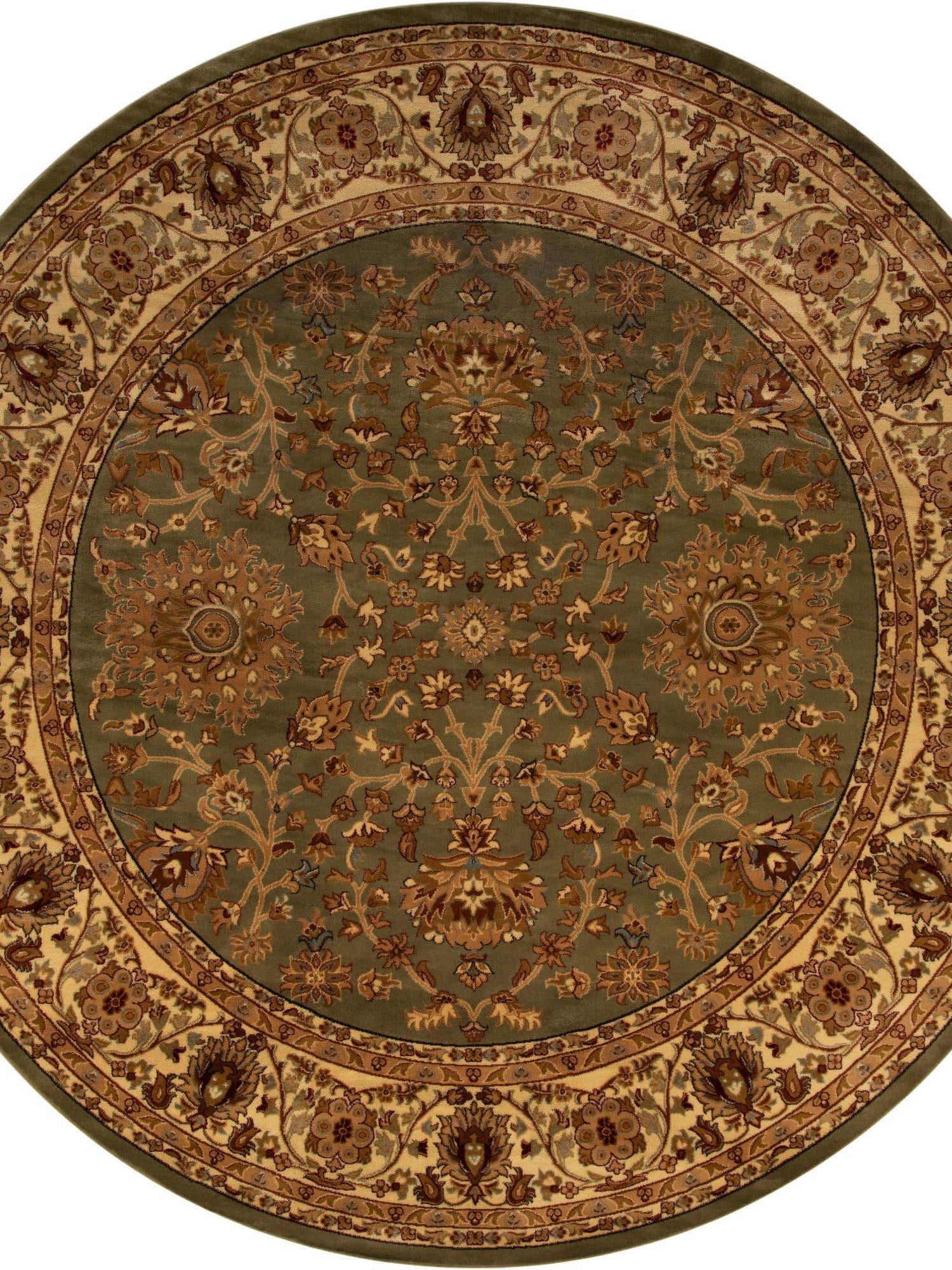 Light Green 13' 1 x 13' 1 Voyage Round Area Rug
