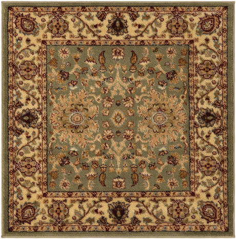 Light Green 3' 1 x 3' 1 Voyage Square Area Rug