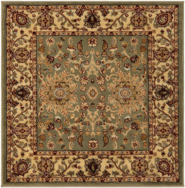 Light Green 3' 1 x 3' 1 Voyage Square Area Rug