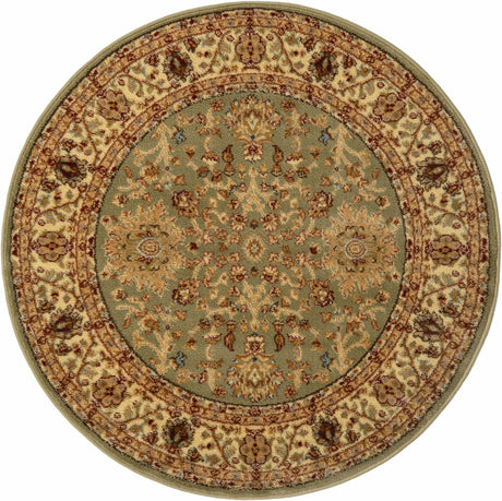 Light Green 4' 1 x 4' 1 Voyage Round Area Rug