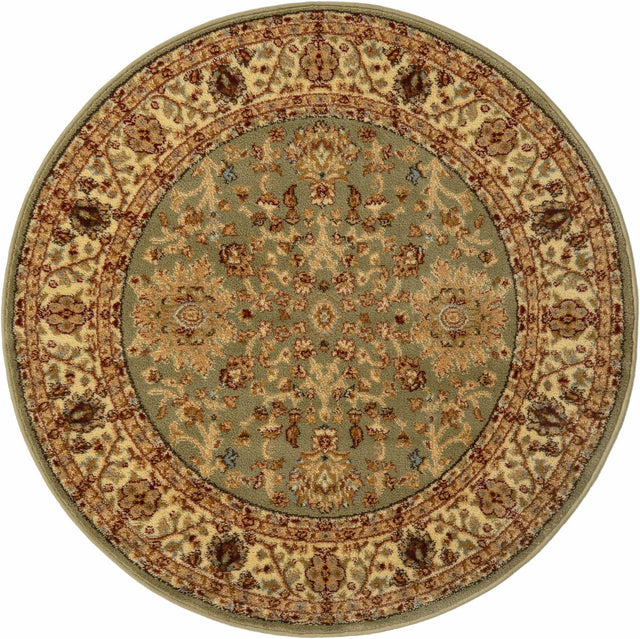 Light Green 4' 1 x 4' 1 Voyage Round Area Rug