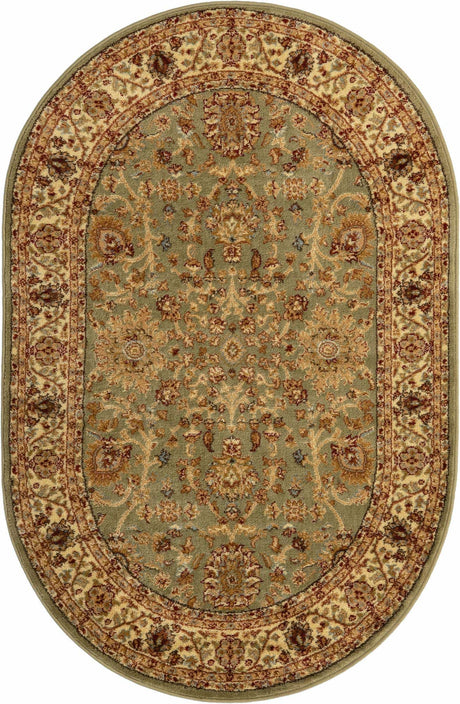 Light Green 4' 1 x 6' 1 Voyage Oval Area Rug