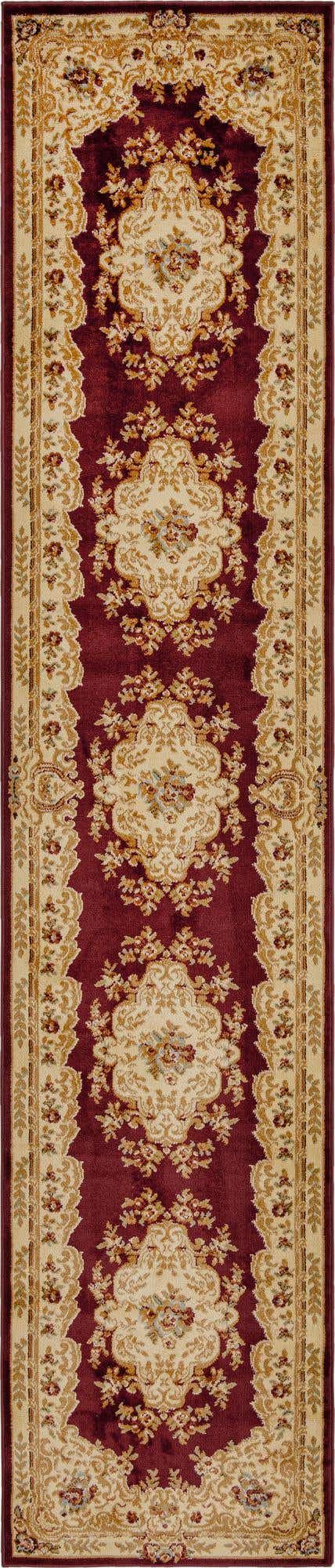 Red 2' 7 x 13' 1 Versailles Runner Area Rug
