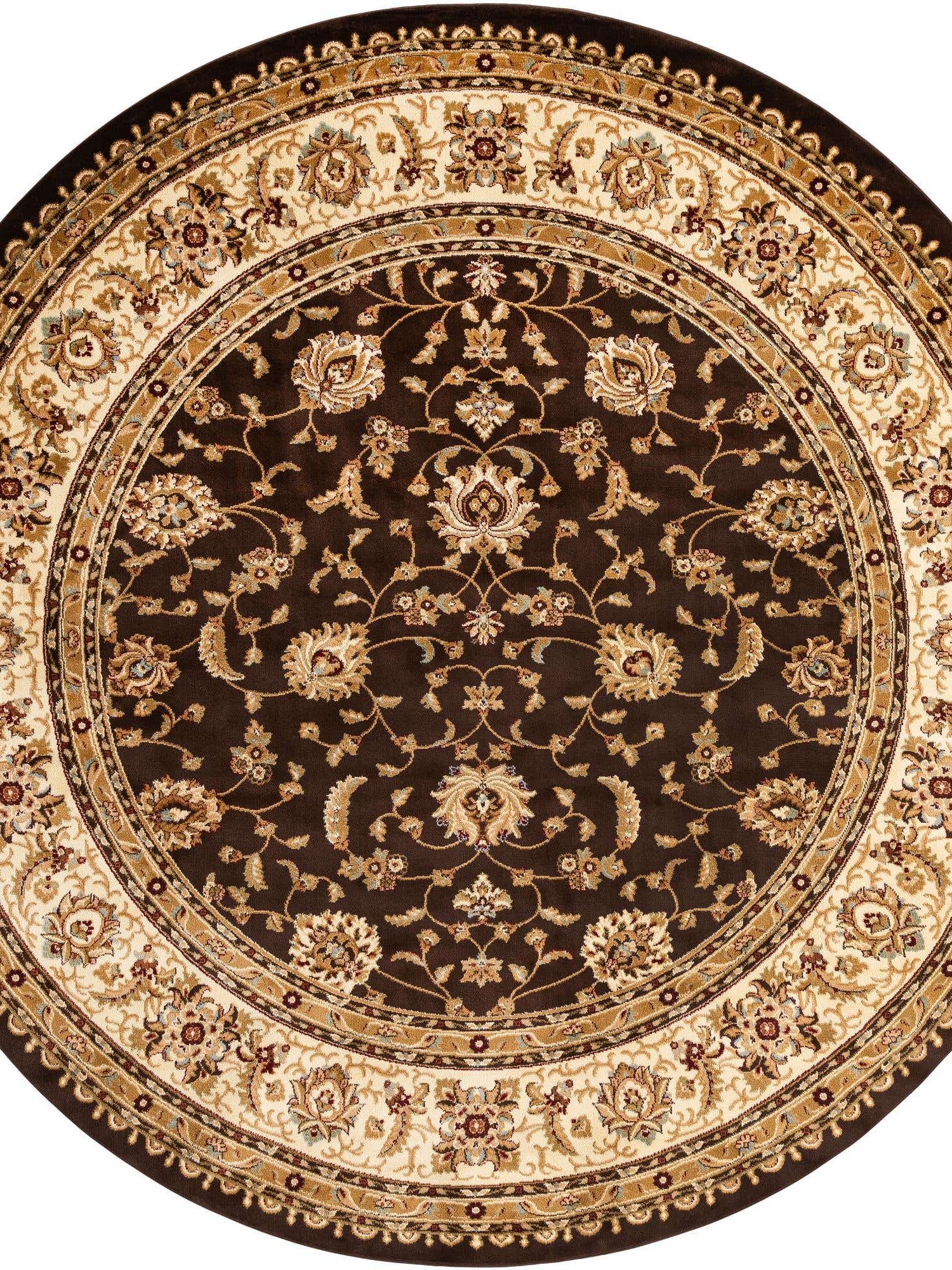 Brown 10' x 10' Voyage Round Area Rug