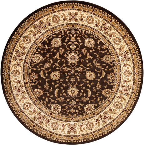 Brown 10' x 10' Voyage Round Area Rug