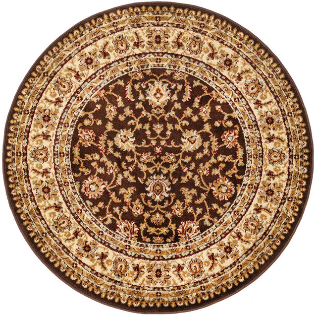 Brown 4' 1 x 4' 1 Voyage Round Area Rug