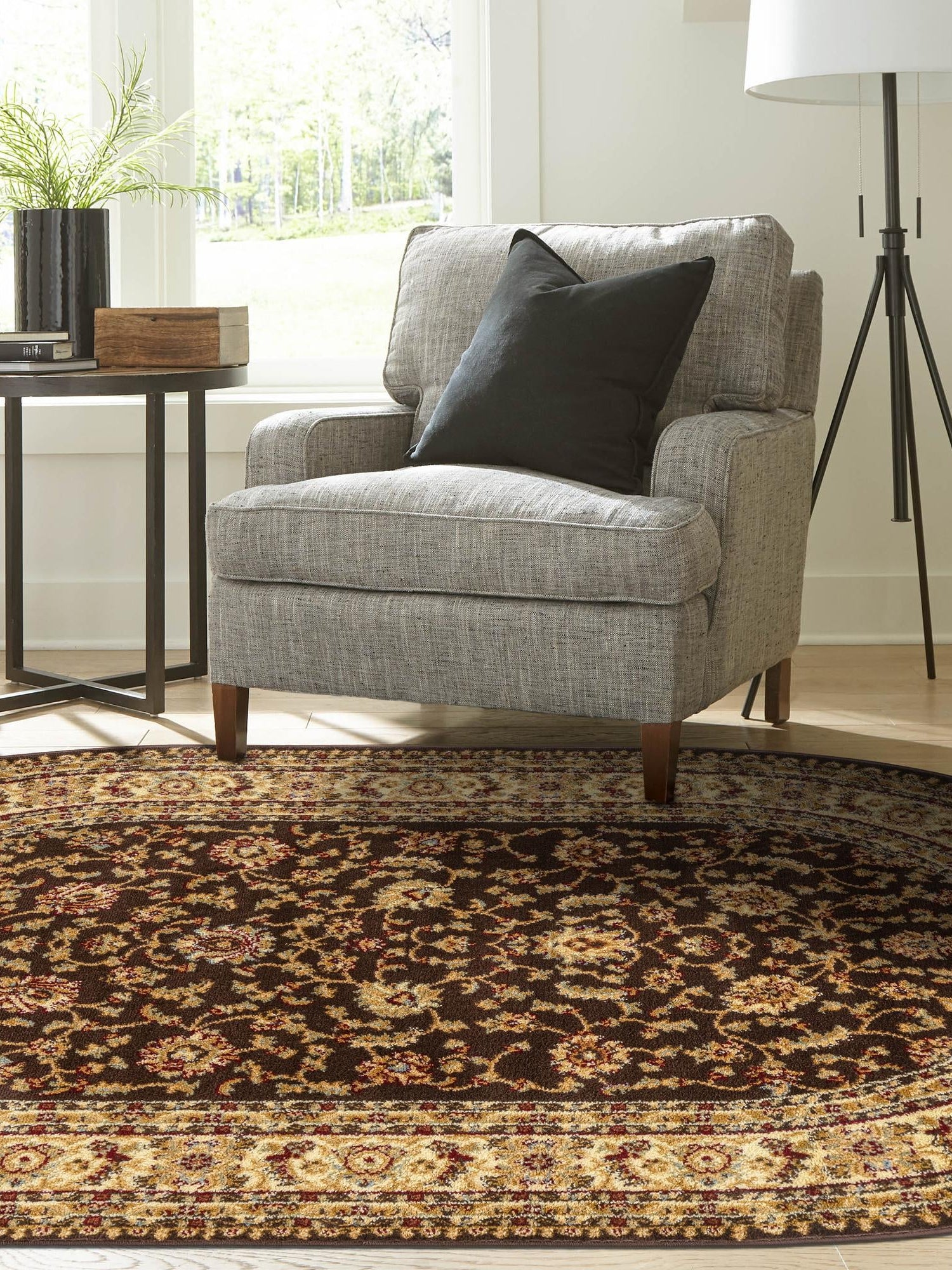 Brown 4' 1 x 6' 1 Voyage Oval Area Rug