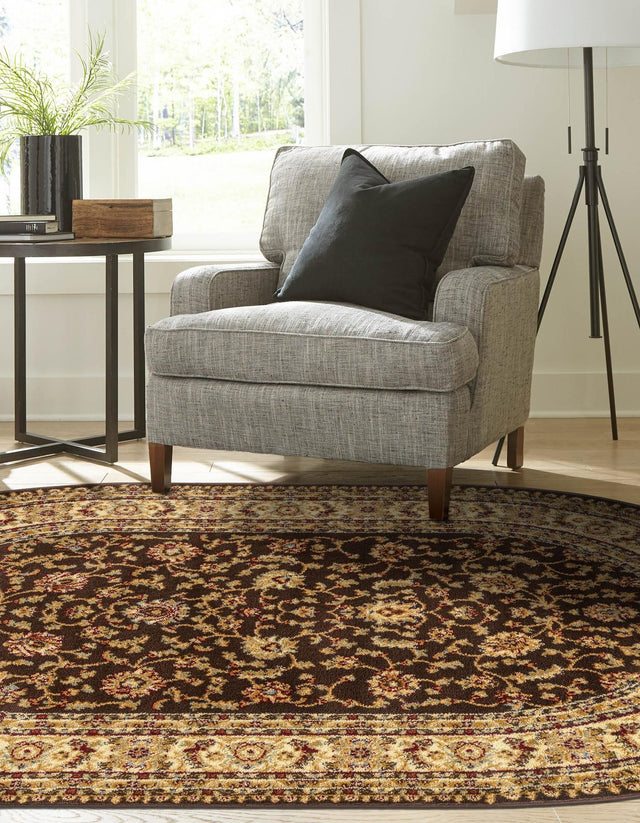 Brown 4' 1 x 6' 1 Voyage Oval Area Rug