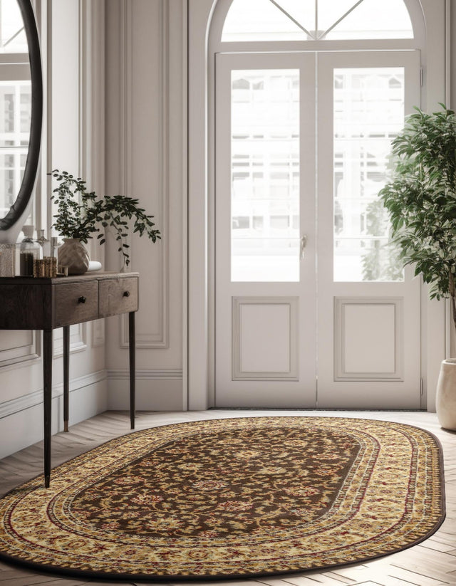 Brown 4' 1 x 6' 1 Voyage Oval Area Rug