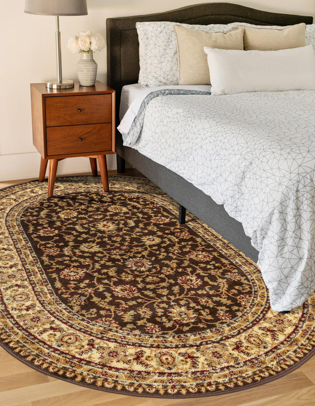 Brown 4' 1 x 6' 1 Voyage Oval Area Rug