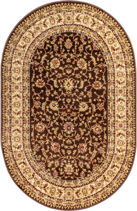 Brown 4' 1 x 6' 1 Voyage Oval Area Rug