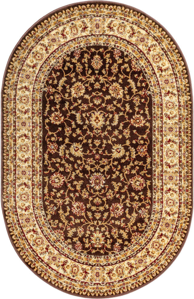 Brown 4' 1 x 6' 1 Voyage Oval Area Rug