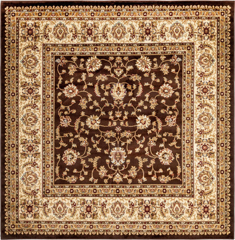 Brown 7' 1 x 7' 1 Voyage Square Area Rug