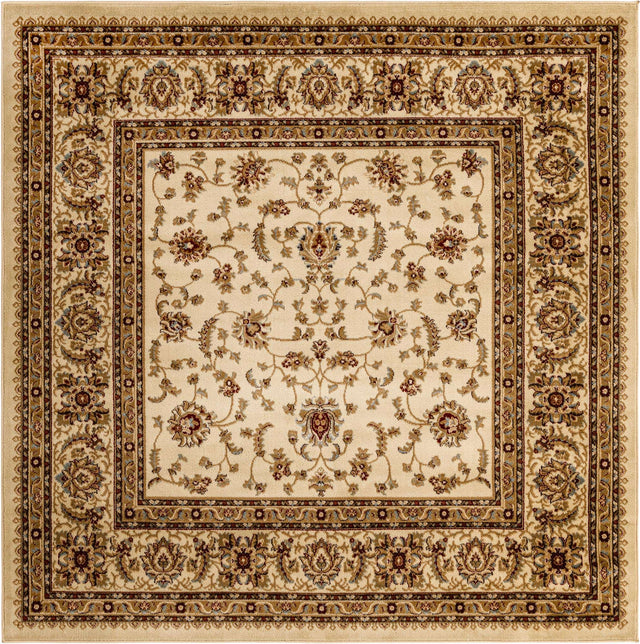Cream 7' 1 x 7' 1 Voyage Square Area Rug
