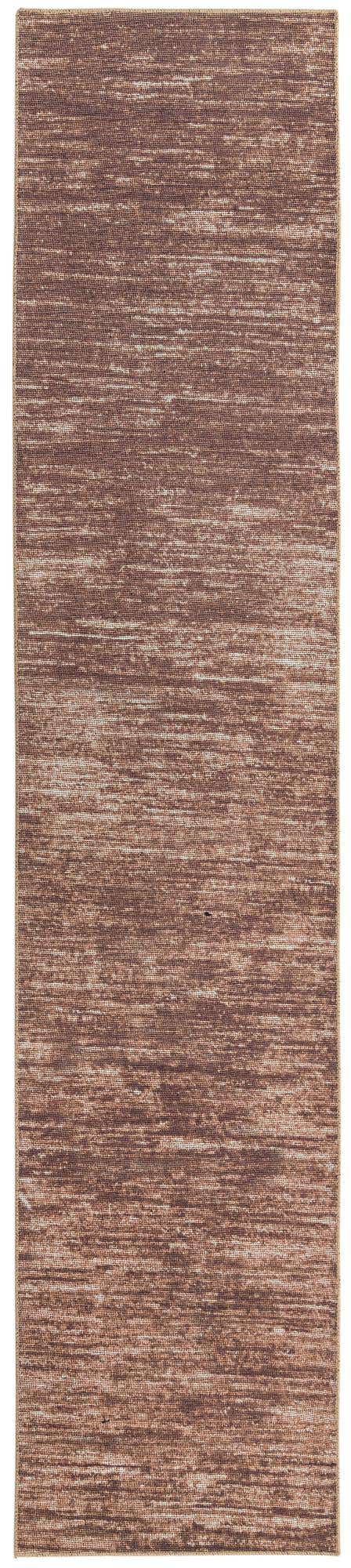 Brown 2' 6 x 12' Asha Runner Area Rug 100% Chenille Cotton Easy Clean Indoor Living Dining Bedroom Office Carpet for Sale at Rug Engine