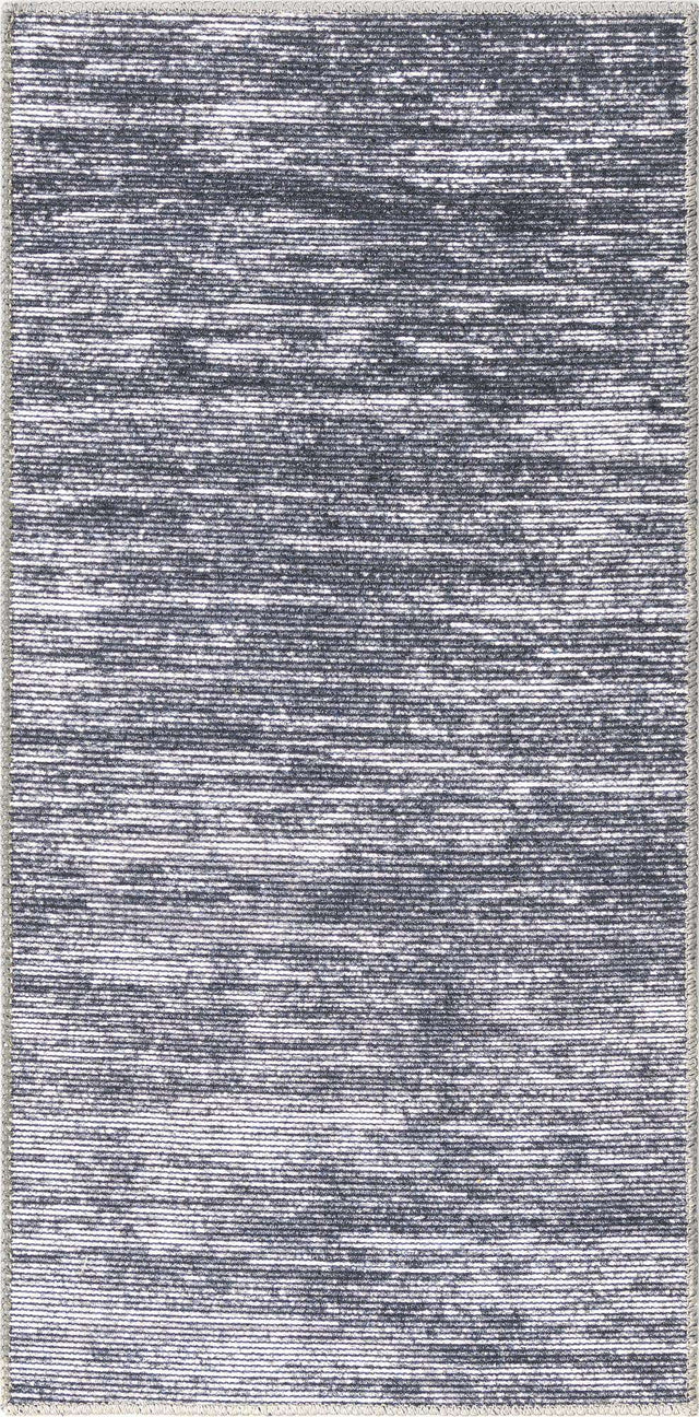 Gray 2' x 4' Asha Runner Area Rug 100% Chenille Cotton Easy Clean Indoor Living Dining Bedroom Office Carpet for Sale at Rug Engine