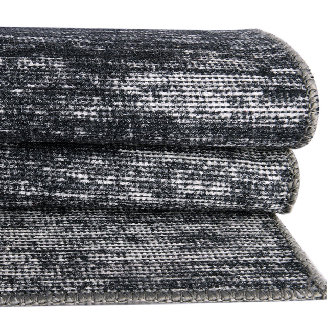 Gray 2' x 3' Asha Oval Area Rug 100% Chenille Cotton Easy Clean Indoor Living Dining Bedroom Office Carpet for Sale at Rug Engine