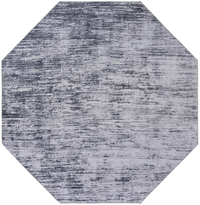 Gray 7' 7 x 7' 7 Asha Octagon Area Rug 100% Chenille Cotton Easy Clean Indoor Living Dining Bedroom Office Carpet for Sale at Rug Engine