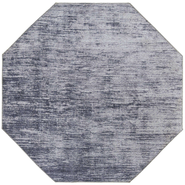 Gray 5' x 5' Asha Octagon Area Rug 100% Chenille Cotton Easy Clean Indoor Living Dining Bedroom Office Carpet for Sale at Rug Engine