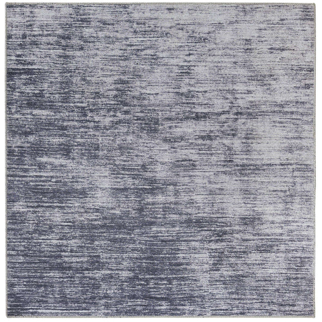 Gray 7' 7 x 7' 7 Asha Square Area Rug 100% Chenille Cotton Easy Clean Indoor Living Dining Bedroom Office Carpet for Sale at Rug Engine